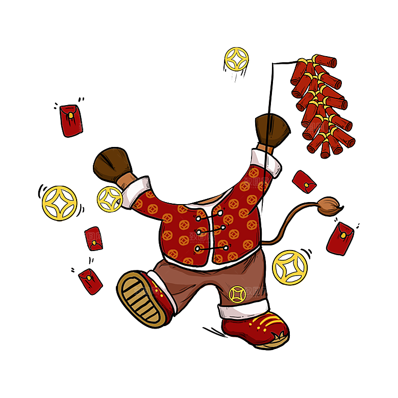 喜庆福娃拍照素材春节宝宝儿童摄影照