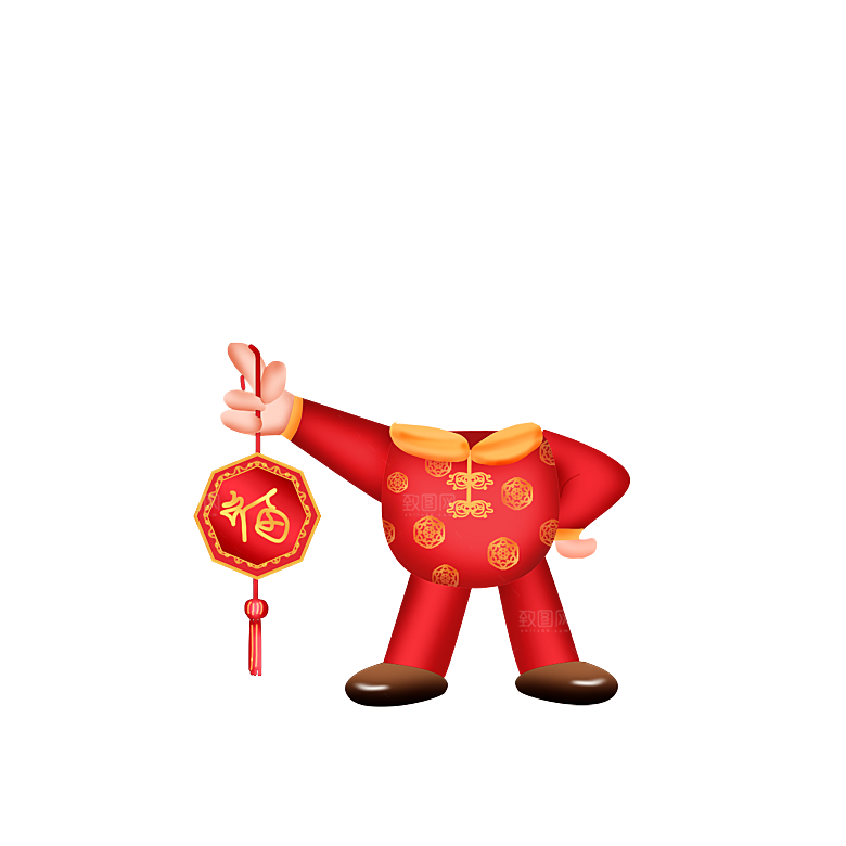 喜庆福娃拍照素材春节宝宝儿童摄影照