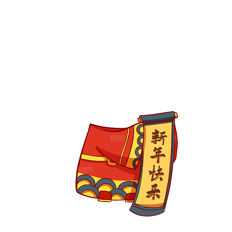 喜庆福娃拍照素材春节宝宝儿童摄影照元素