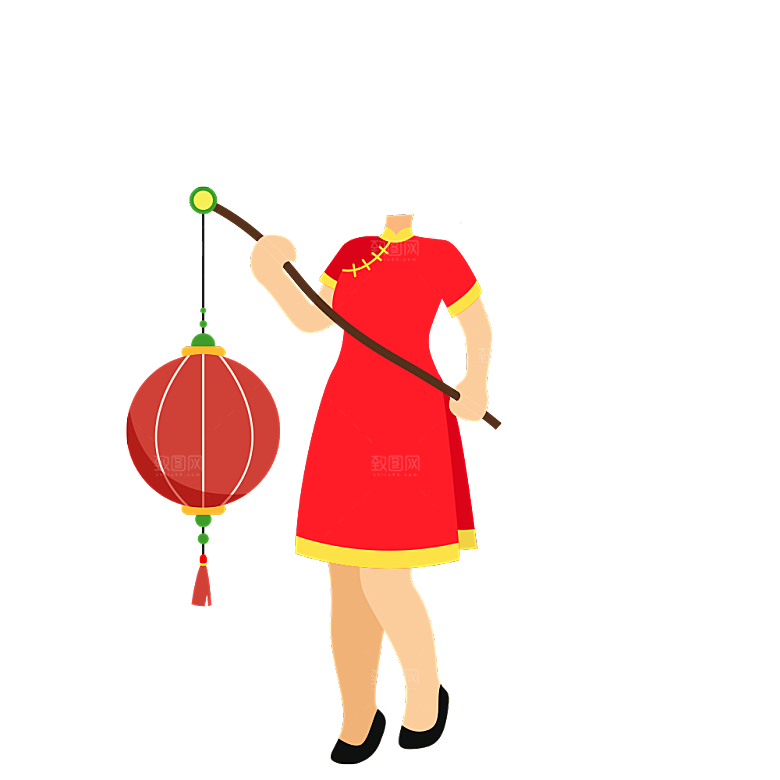 喜庆福娃拍照素材春节宝宝儿童摄影照元素