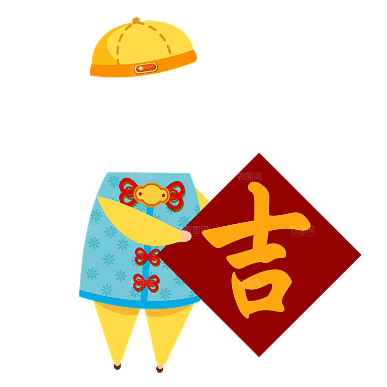 喜庆福娃拍照素材春节宝宝儿童摄影照元素