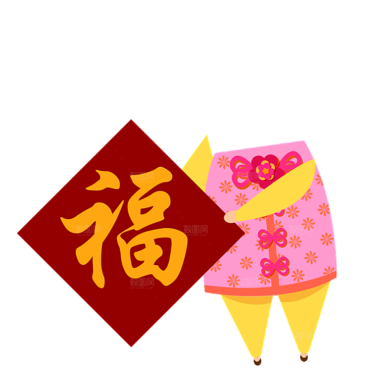 喜庆福娃拍照素材春节宝宝儿童摄影照元素