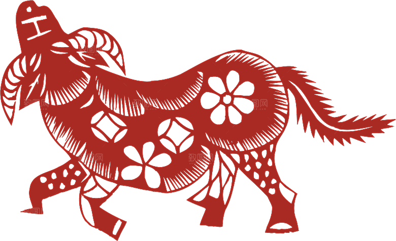 动物剪纸图案素材