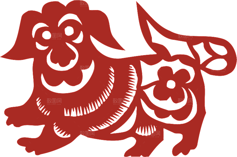 动物剪纸图案素材