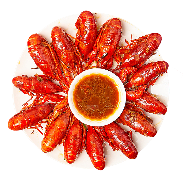 美味小龙虾插图素材餐饮元素素材