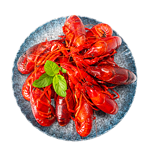 美味小龙虾插图素材餐饮元素素材