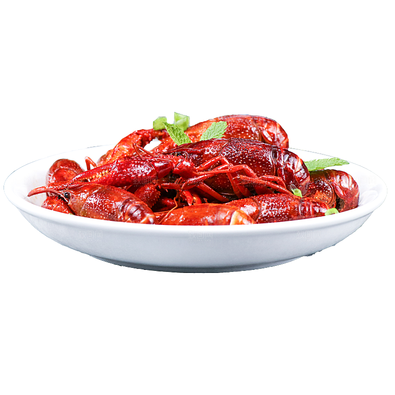 美味小龙虾插图素材餐饮元素素材