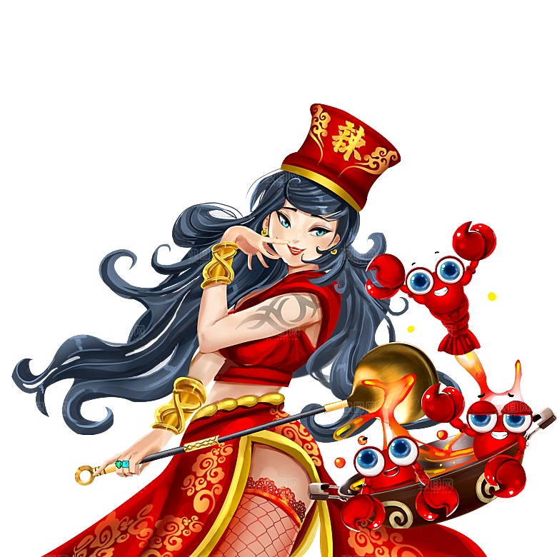 美味小龙虾插图素材餐饮元素素材