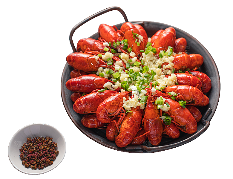 美味小龙虾插图素材餐饮元素素材
