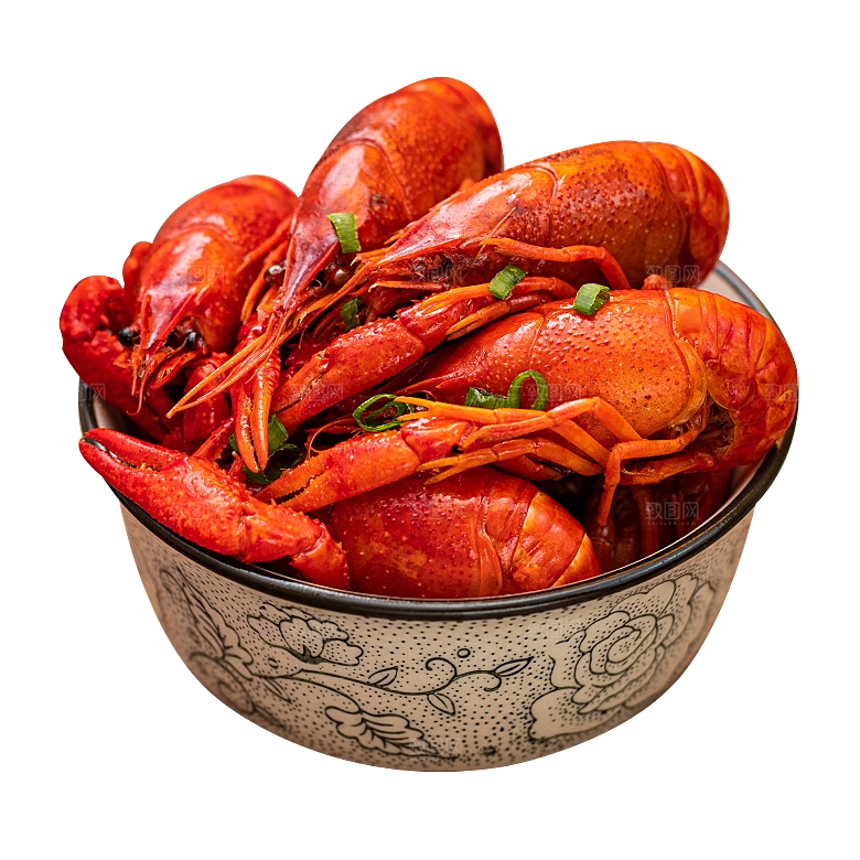 美味小龙虾插图素材餐饮元素素材