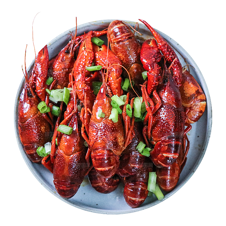 美味小龙虾插图素材餐饮元素素材