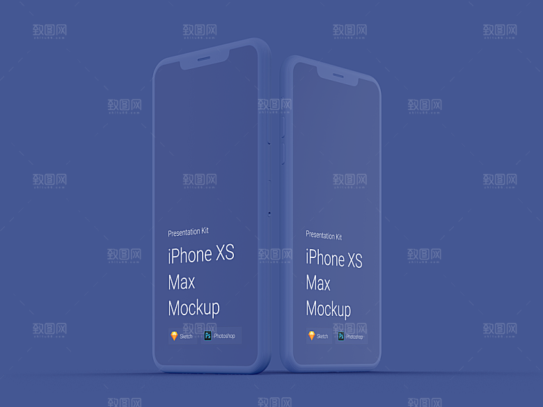 苹果xs手机iphoneXS界面展示样机