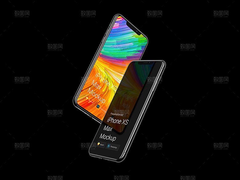 苹果xs手机iphoneXS界面展示样机