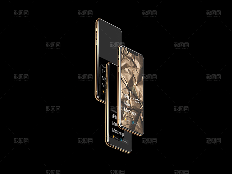 苹果xs手机iphoneXS界面展示样机