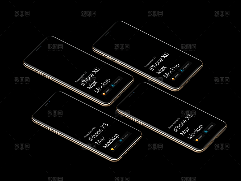 苹果xs手机iphoneXS界面展示样机