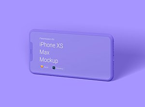 苹果xs手机iphoneXS界面展示样机