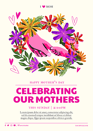 母亲节创意活动海报设计