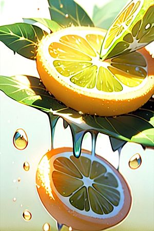 柠檬水果多汁美味系列图