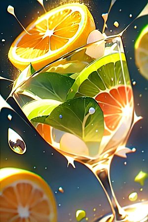 多汁水果柠檬美味系列图