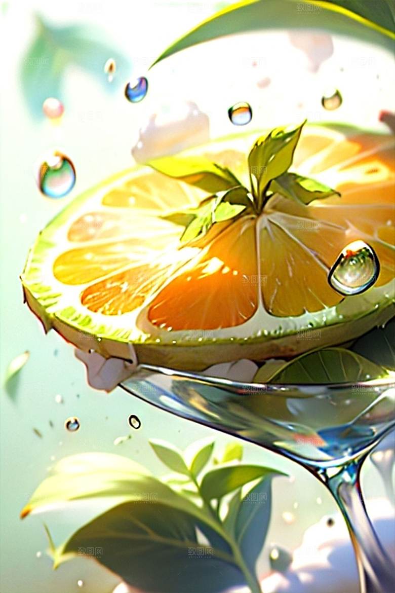 美味柠檬水果系列图