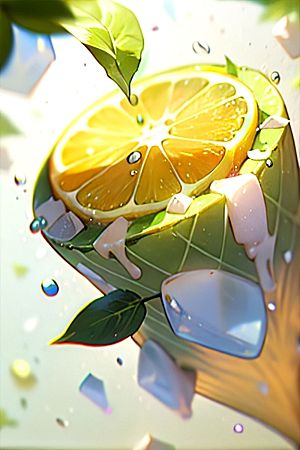 美味柠檬水果系列图