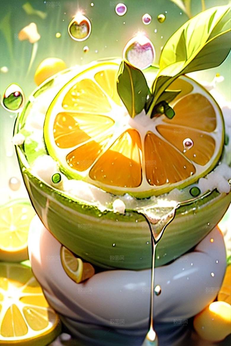 美味柠檬水果系列图