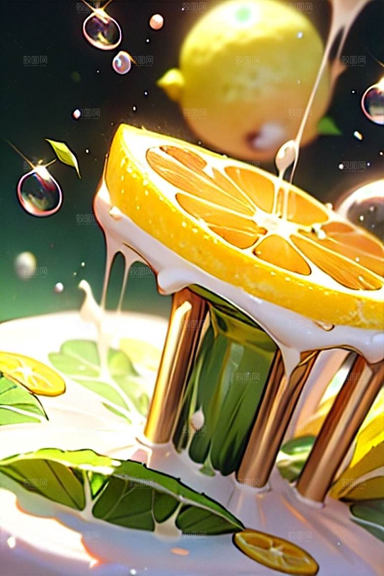 美味多汁鲜柠檬系列图