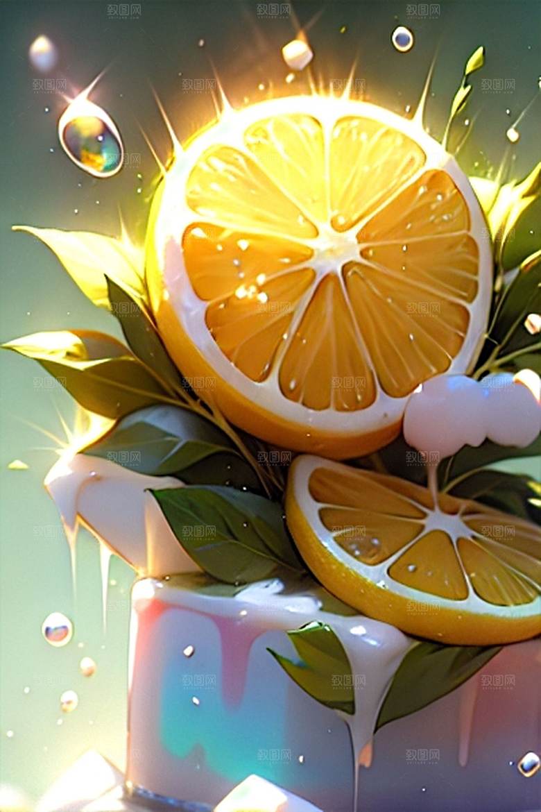 美味多汁鲜柠檬系列图