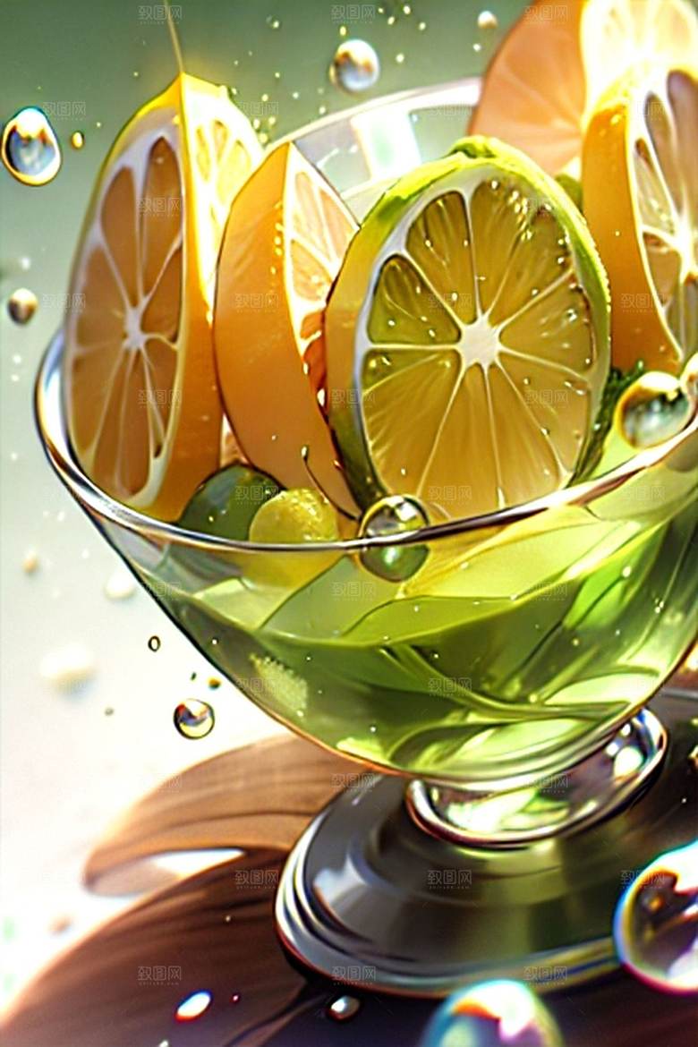 美味多汁鲜柠檬系列图