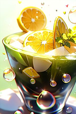 多汁水果柠檬系列图