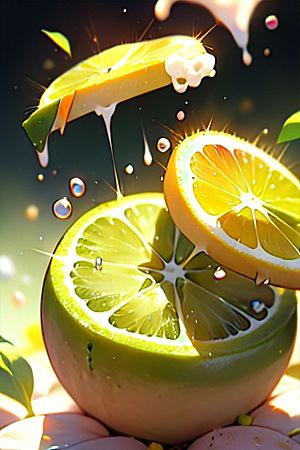 多汁水果柠檬系列图