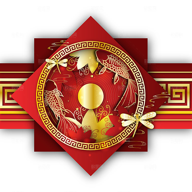 卡通可爱兔子月亮插画元素