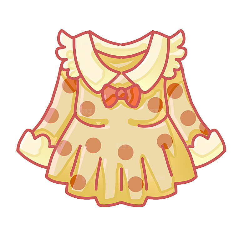 母婴用品插图素材手绘婴儿服装玩具