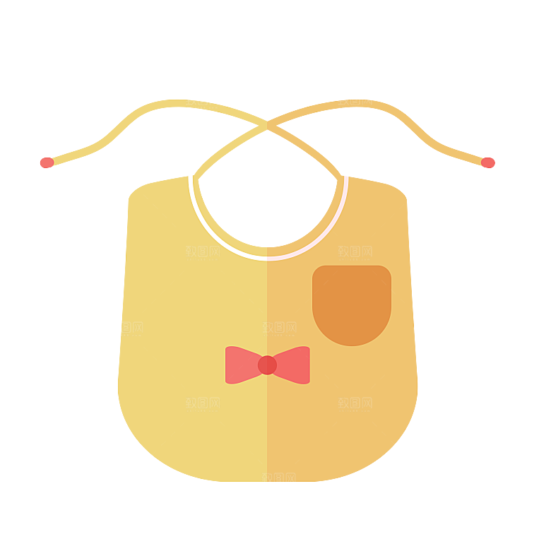 母婴用品插图素材手绘婴儿服装玩具素材