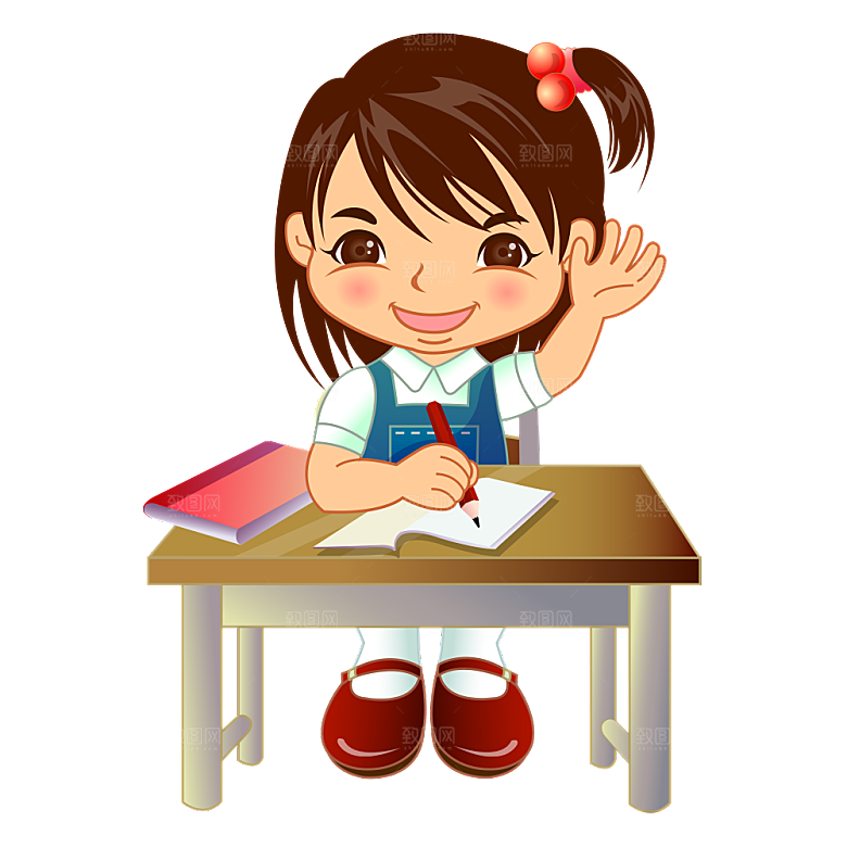 卡通儿童学生同学老师上课教室设计素材