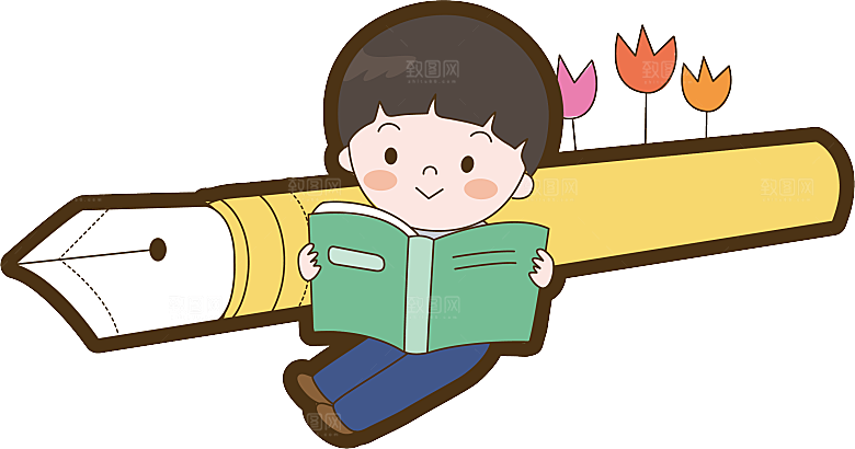 卡通儿童学生同学老师上课教室设计素材