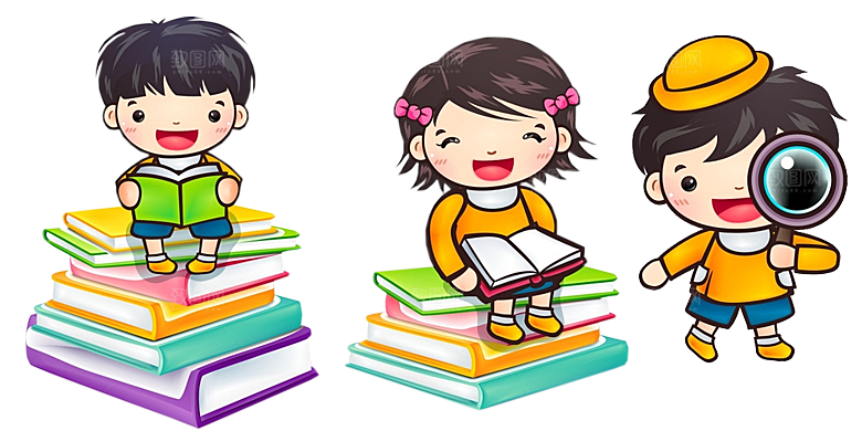 卡通儿童学生同学老师上课教室设计素材