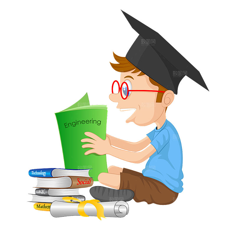 卡通儿童学生同学老师上课教室设计素材