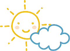 卡通儿童太阳爷爷可爱图案ps设计元素
