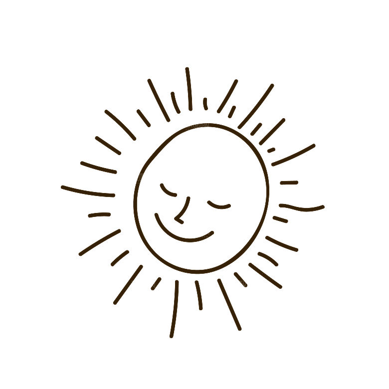 卡通儿童太阳爷爷可爱图案ps设计元素素材