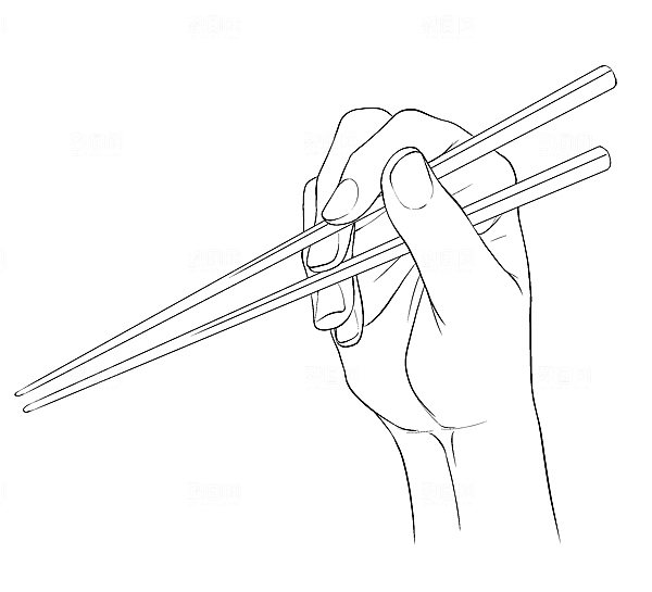 各做手部姿势线稿手持物品同姿势高清图片