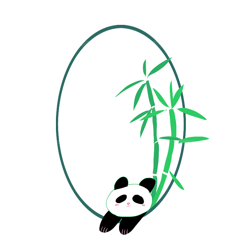 卡通动物标签书签小报边框对话框边框素材