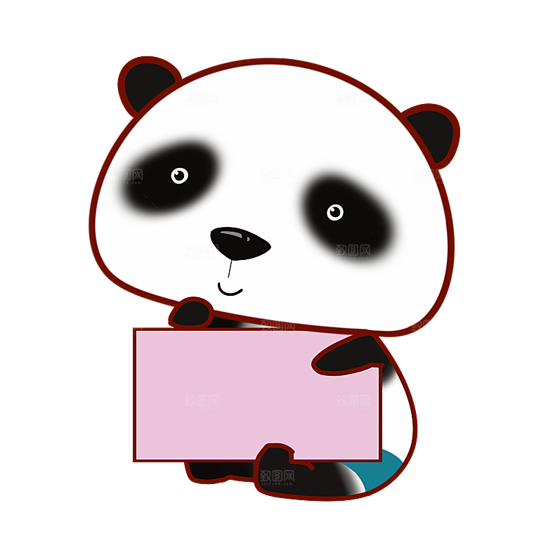 卡通动物标签书签小报边框对话框素材元素