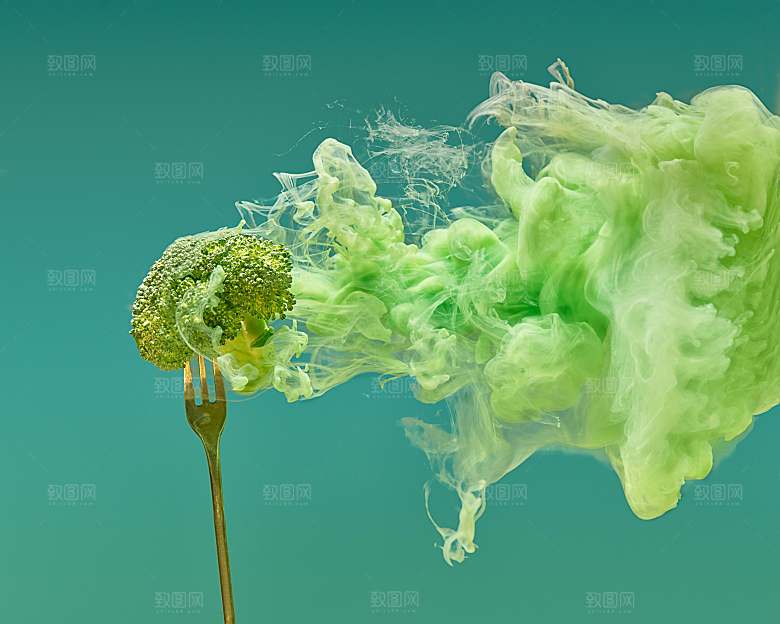 西兰花花椰菜摄影图
