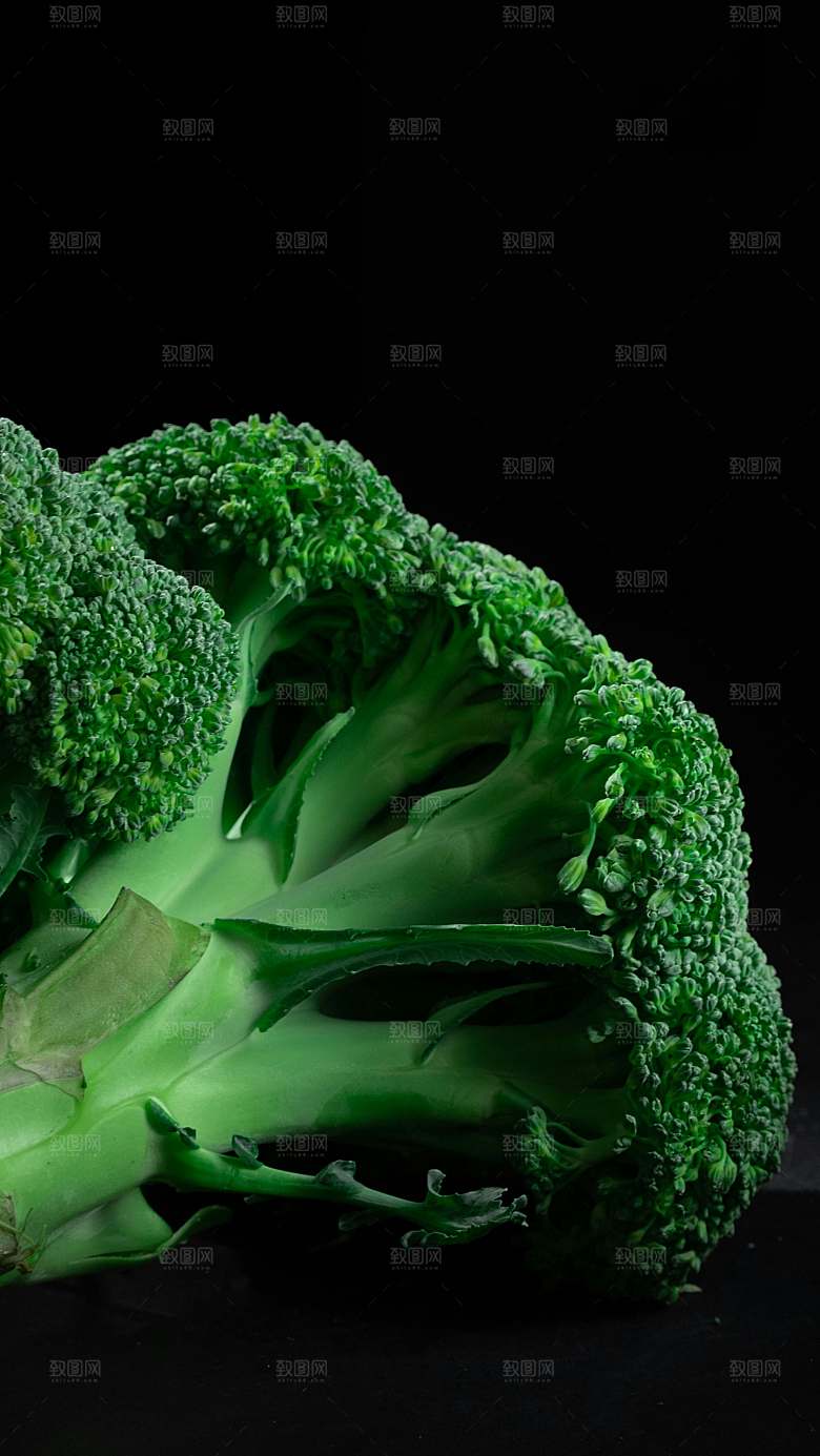 绿色植物蔬菜西兰花摄影图