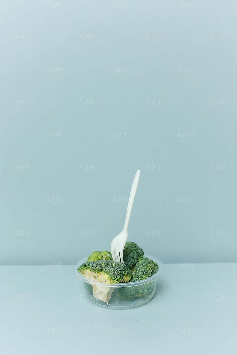 绿色植物蔬菜西兰花摄影图