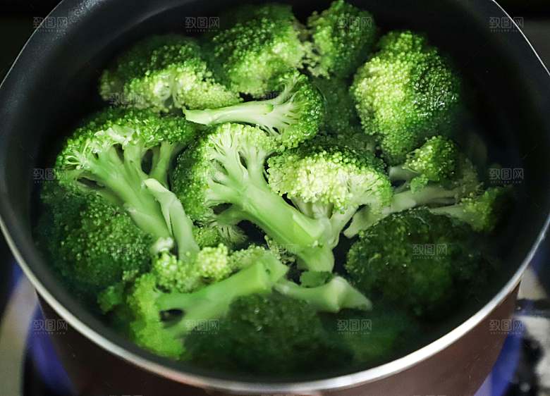 绿色植物蔬菜西兰花摄影图