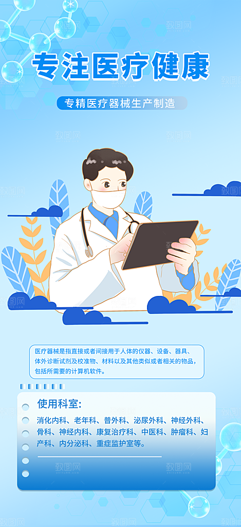 医疗健康科普知识宣传海报