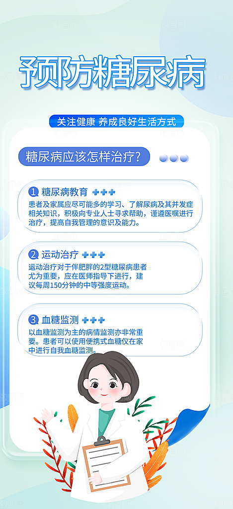 医疗健康科普知识宣传海报