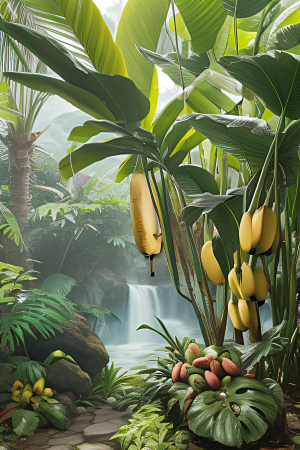美食的诱惑热带风情中的香蕉